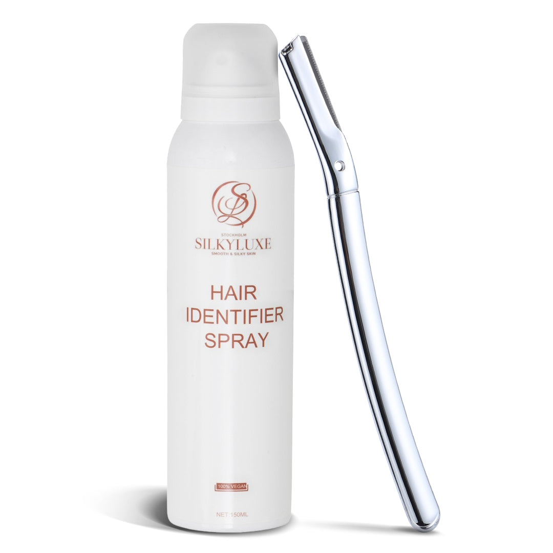 Hair Identifier Spray + Rakhyvel (Rostfritt stål)