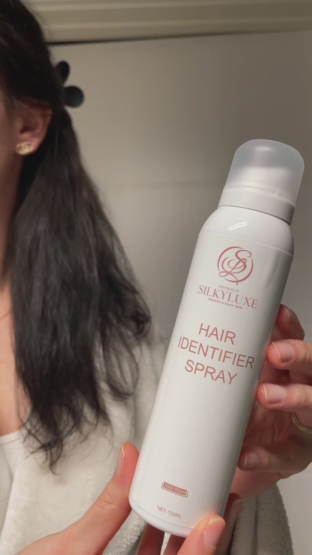 Hair Identifier Spray + Rakhyvel (Rostfritt stål)